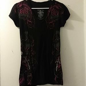 Rebel saints affliction shirt